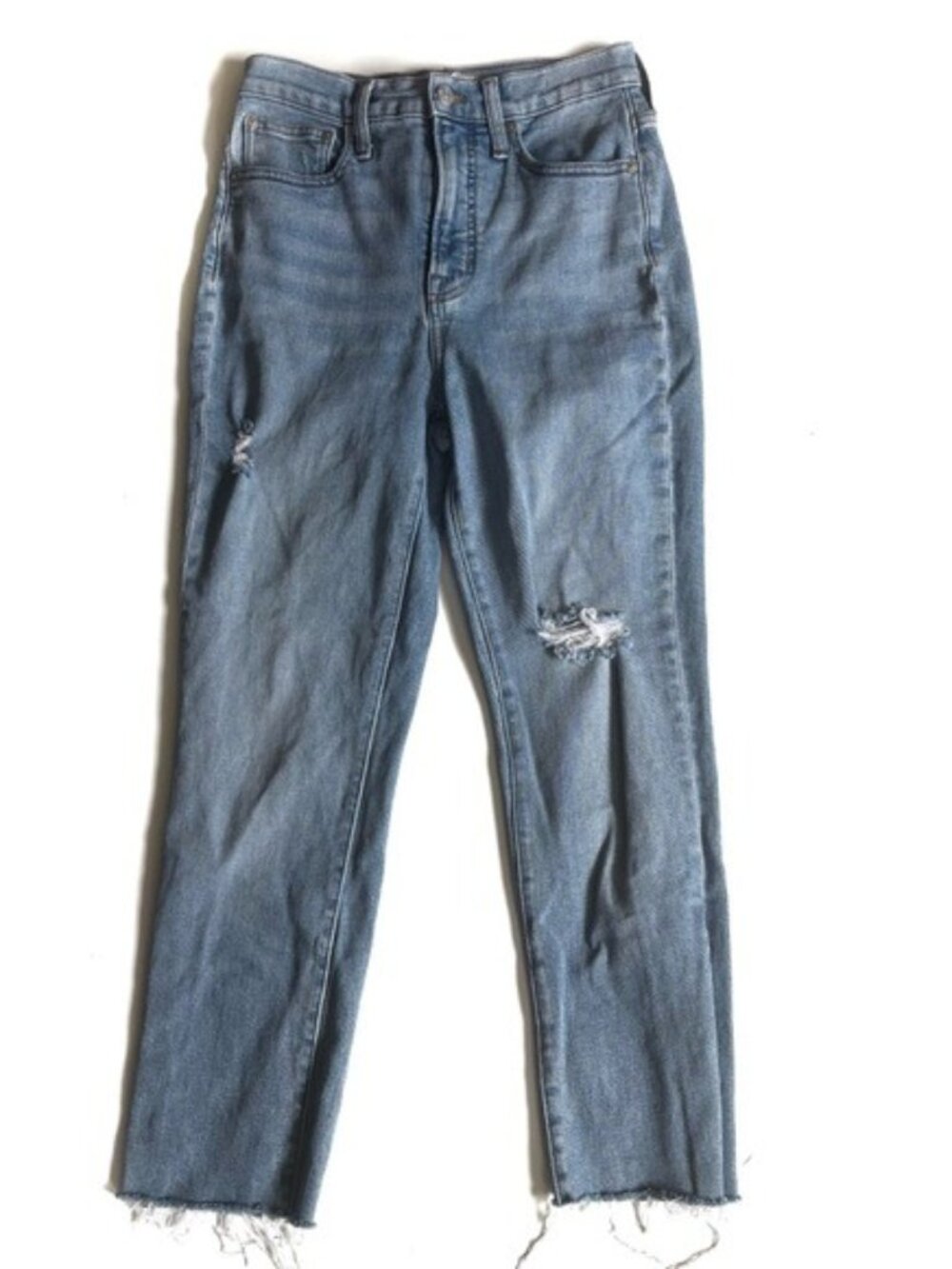 Madewell The Prefect Vintage Jean Distressed Medium Wash -  25T